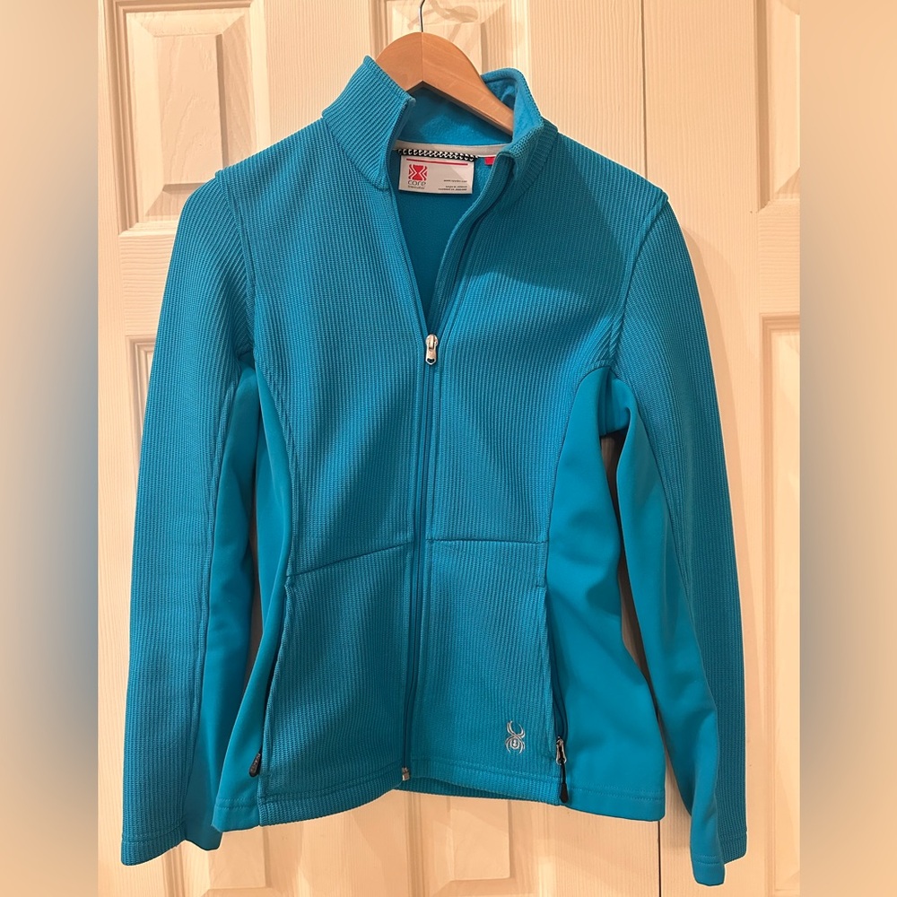 Teal Color spyder jacket/Sweater
